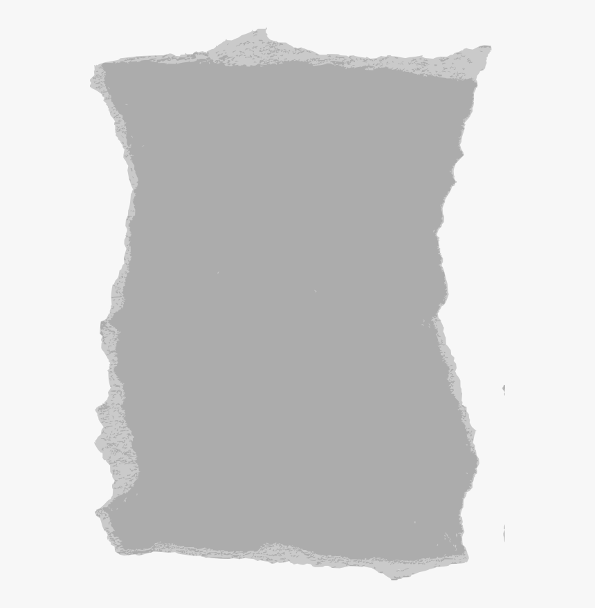 Paper Notebook Clip Art - Torn Gray Paper Png, Transparent Png