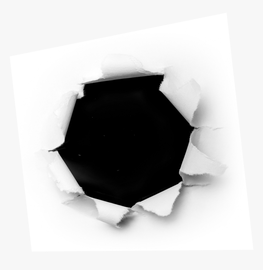 Torn Paper Design Material Png Download - Hole In Paper Transparent, Png Download