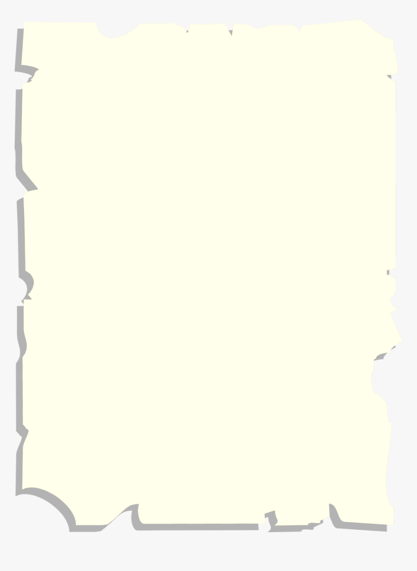 Corner Transparent Ripped - Border Blank Paper With Design, HD Png Download