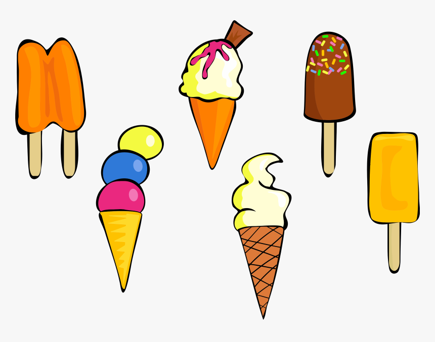 Variety Of Ice Cream Clip Arts - Ice Cream Variety Clipart, HD Png Download