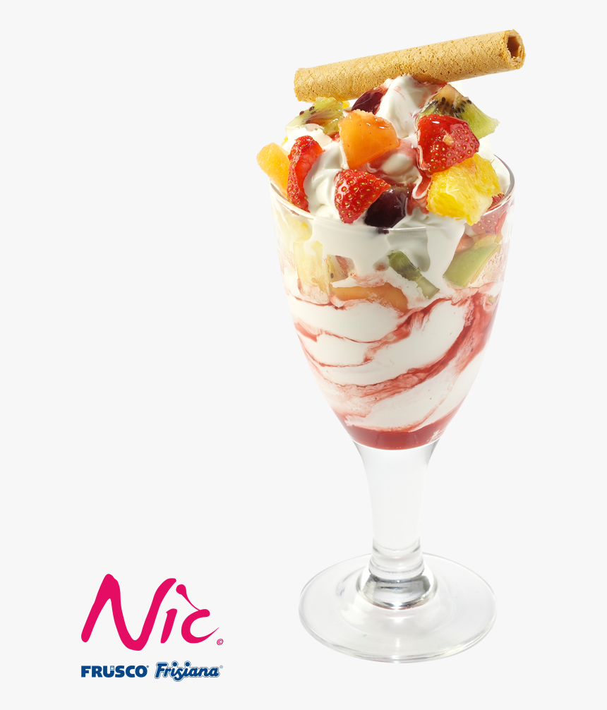 Soft Ice Cream With Fruit, HD Png Download