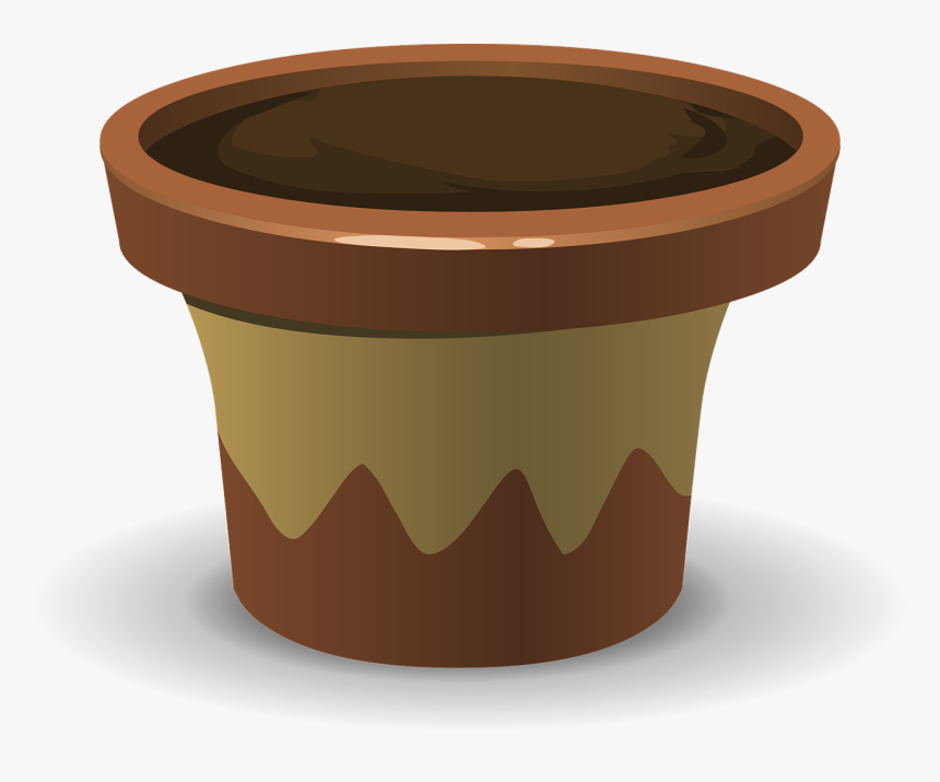 Pot With Soil Png, Transparent Png