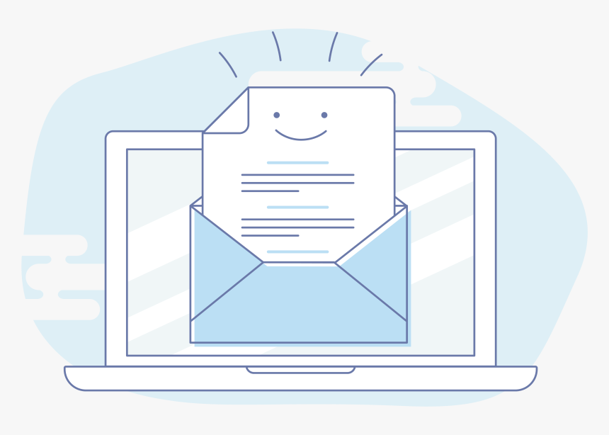 A Happy Survey Email How To Write Better Emails - Illustration, HD Png Download