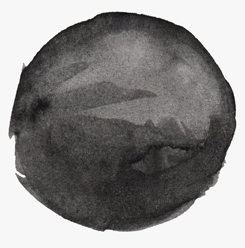Grey Watercolour Circle Png, Transparent Png