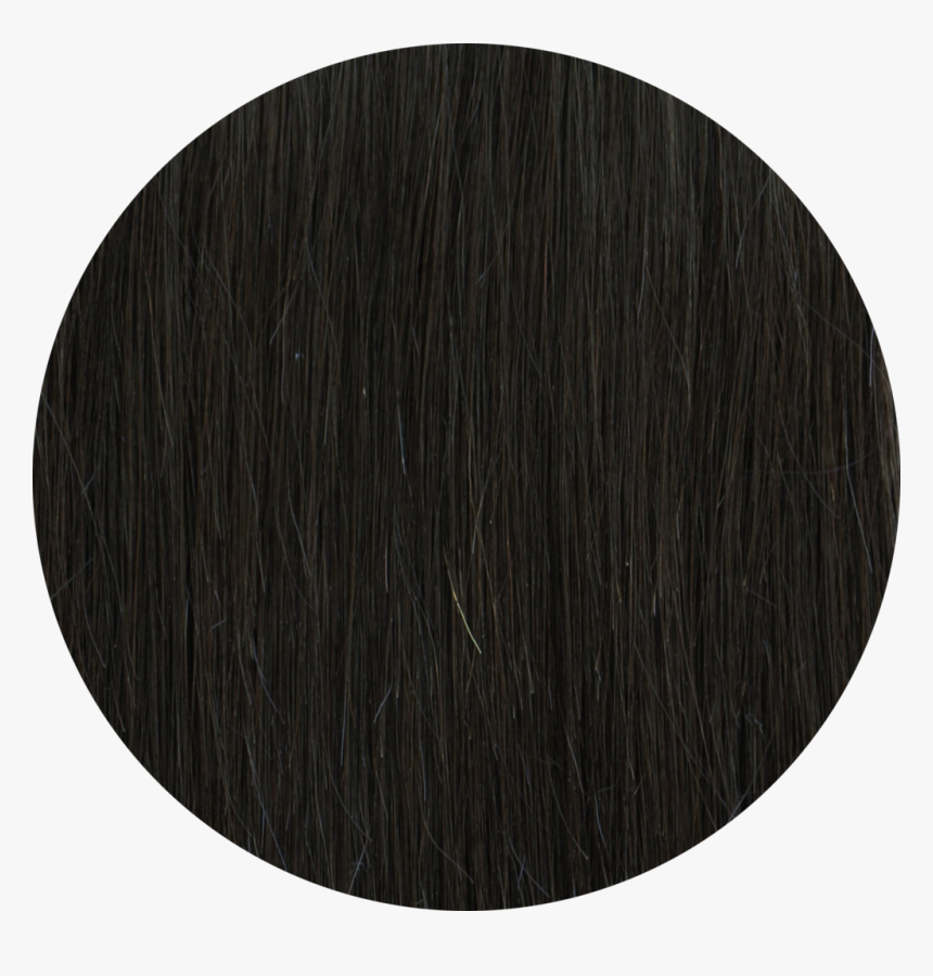 Very Dark Brown Clip In Bangs - Circle, HD Png Download
