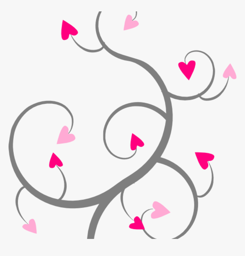 Transparent Swirl Clipart Png - Hearts Swirl Clipart, Png Download