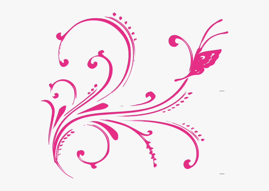 Pink Swirls Png Vector Pink Flower Png, Transparent Png , Transparent