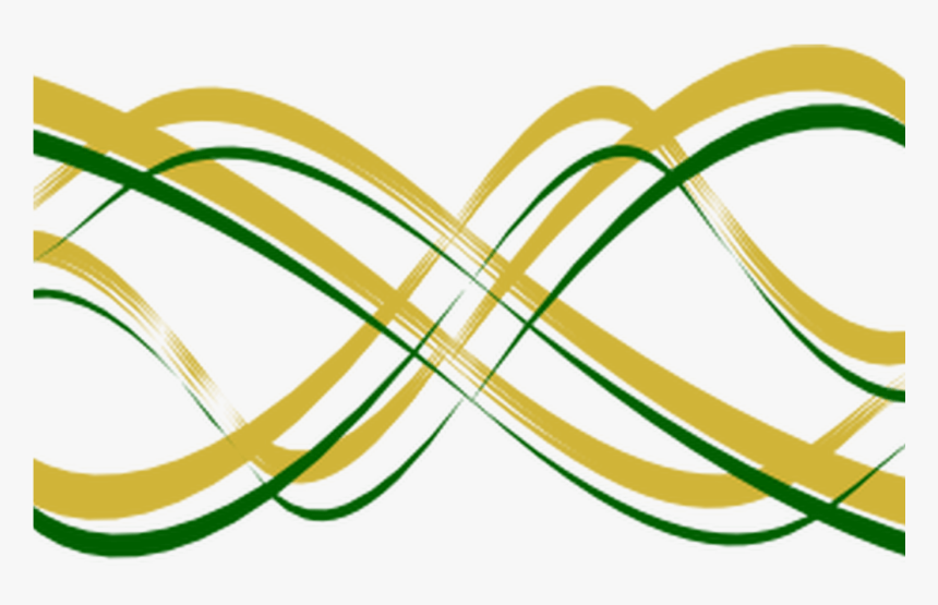 Thickest Gold W/ Thin Green Swirl Clip Art At Clkercom - Green And Gold Swirls, HD Png Download