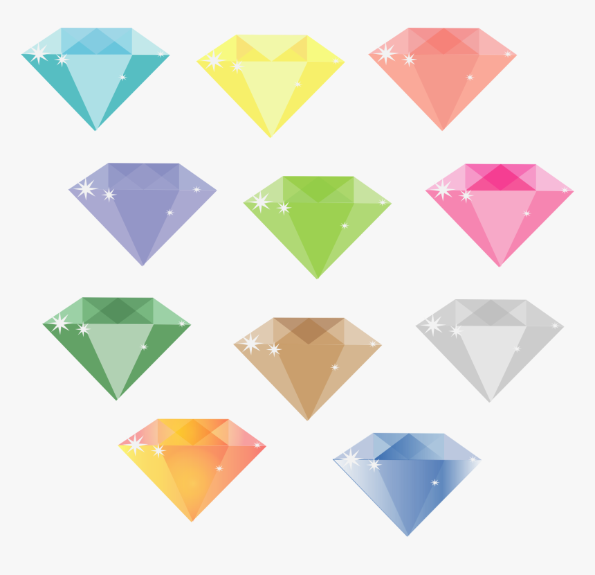 Simple Diamonds Clip Arts - Diamond Simple, HD Png Download