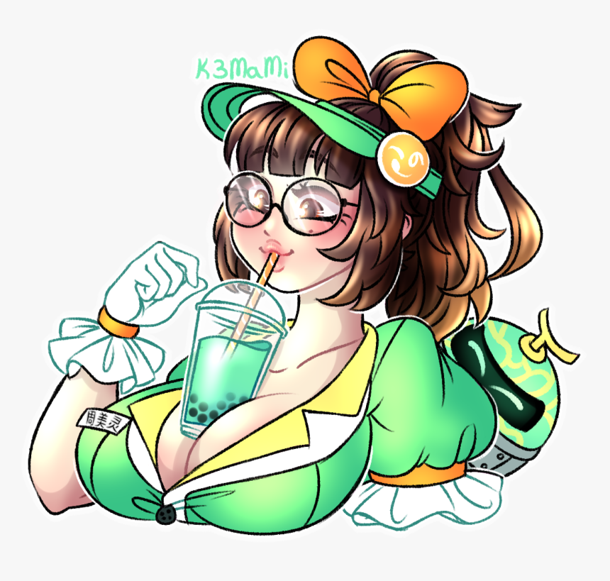 Mei Boba Meme - Boba Tea Challenge Art, HD Png Download