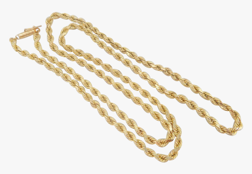 Gold Rope Png - Gold Rope Chain Transparent Background, Png Download
