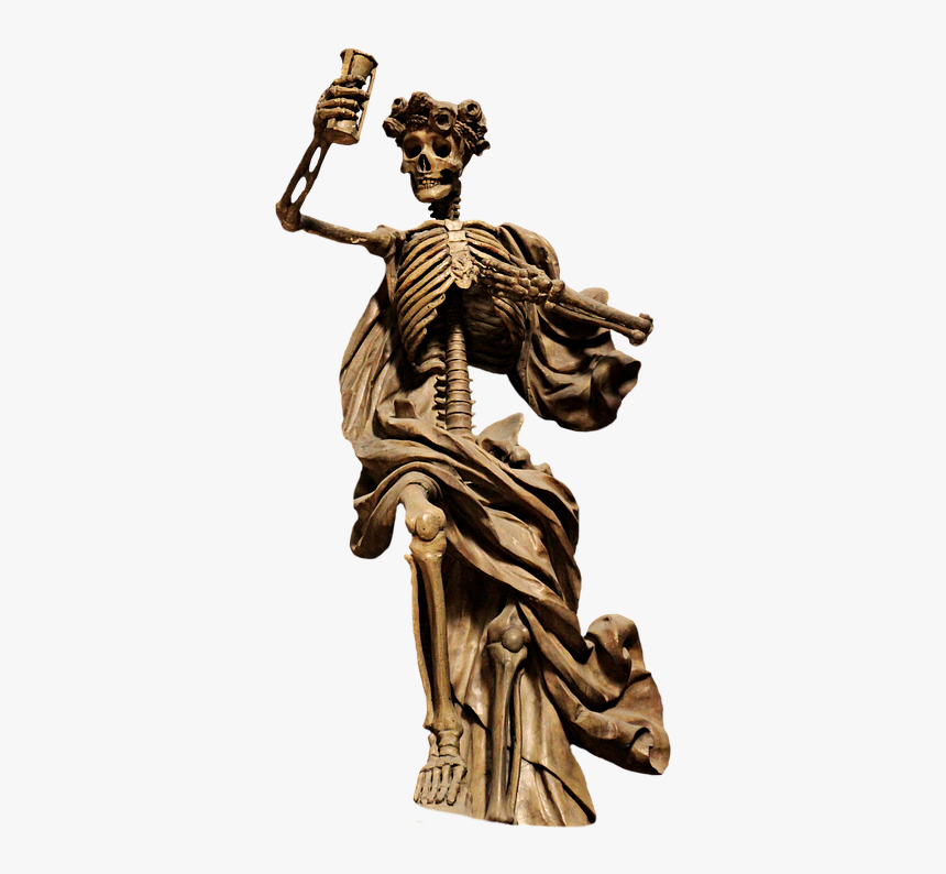 Skeleton, The Death, Png Sculpture, Statue, Death - Sculpture Png, Transparent Png