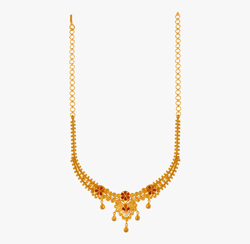 Chandra Jewellers 22kt Yellow Gold Necklace For Women - Necklace, HD Png Download
