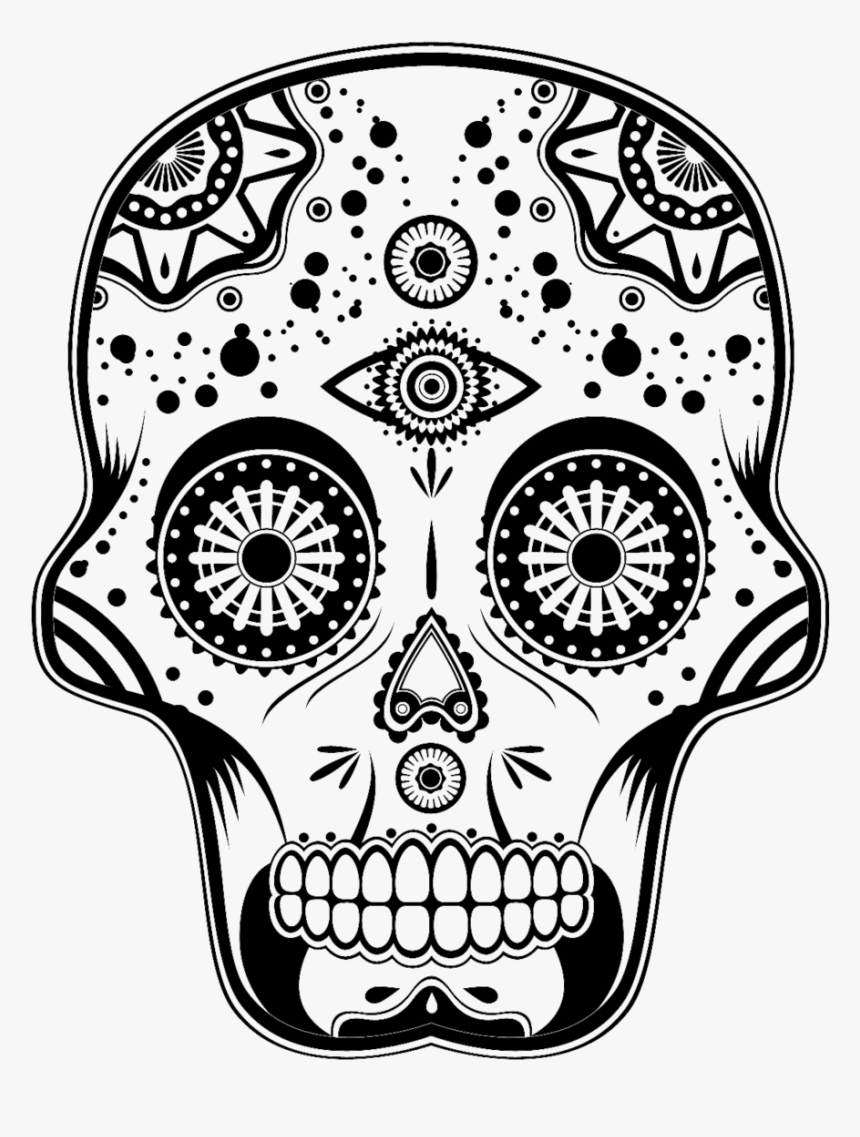 Skull Png Image Free Download - Symbol For Dia De Los Muertos, Transparent Png