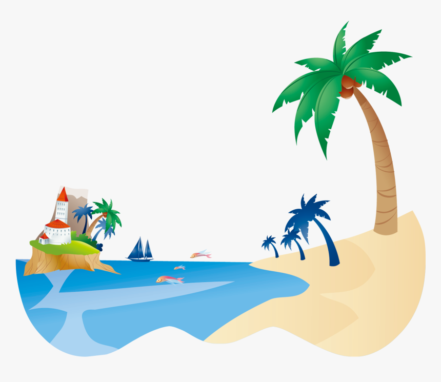 Coconut Tree Clip Art Transparent Png , Png Download - Coconut Tree Clip Art, Png Download