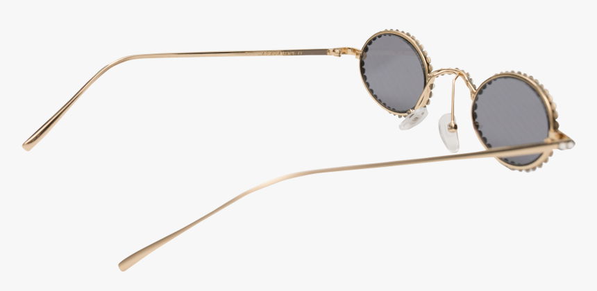 Crystal Gold Frame Sunglasses, HD Png Download