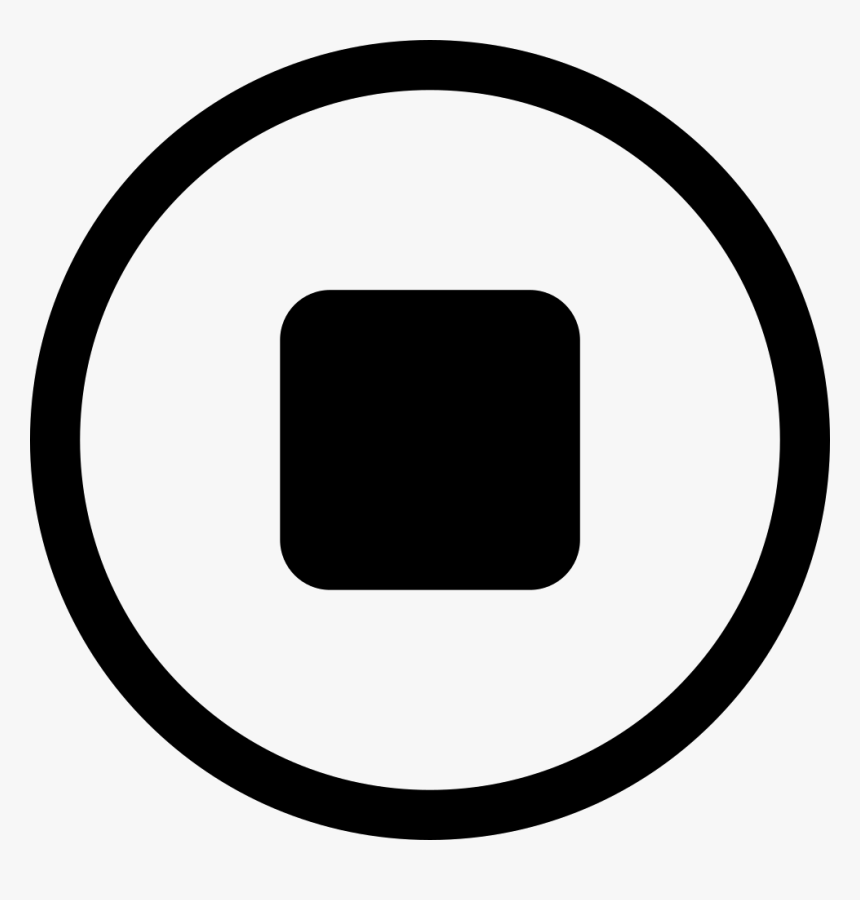 Stop Button - Circle, HD Png Download