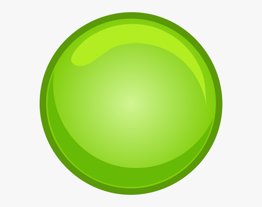Green Button Svg Clip Arts - Circle, HD Png Download