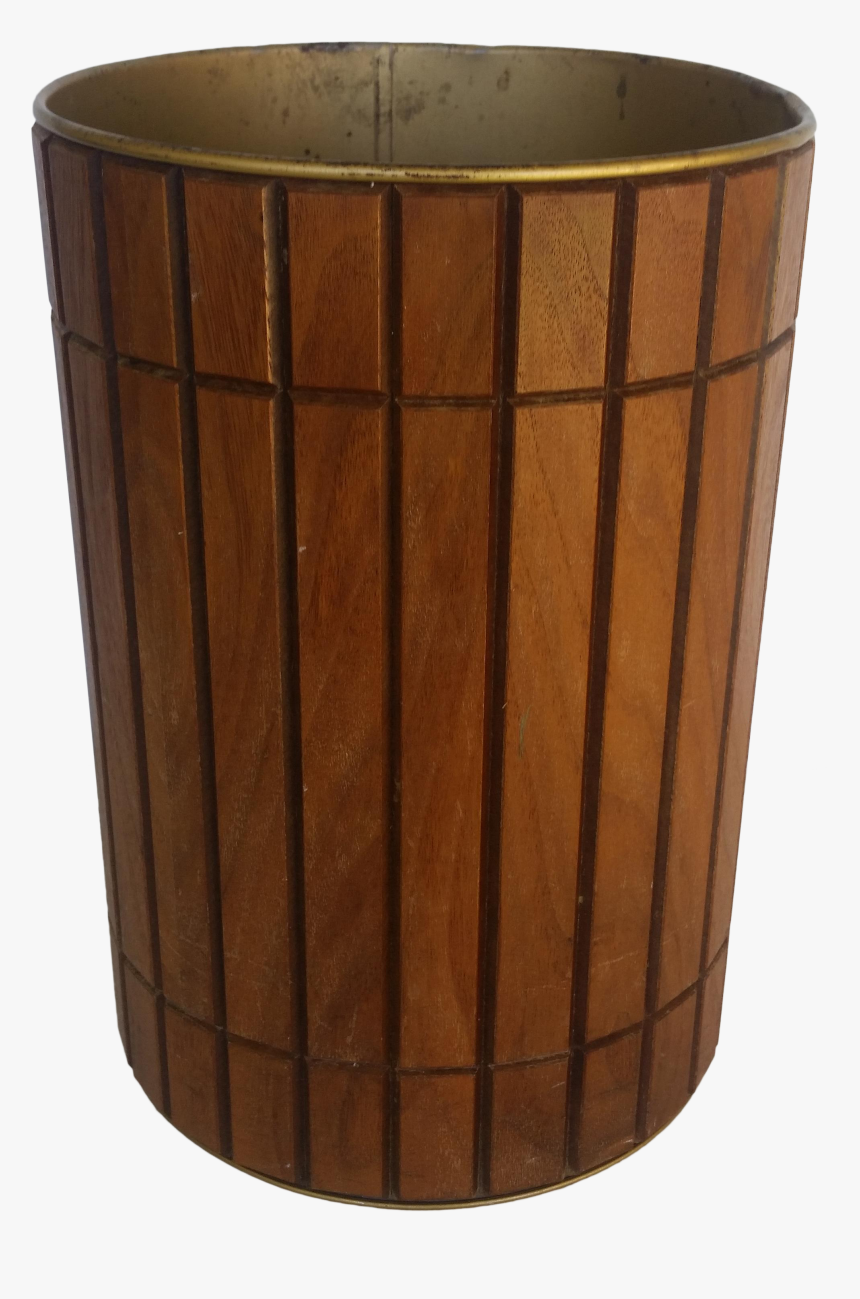 Wood Trash Can Png, Transparent Png