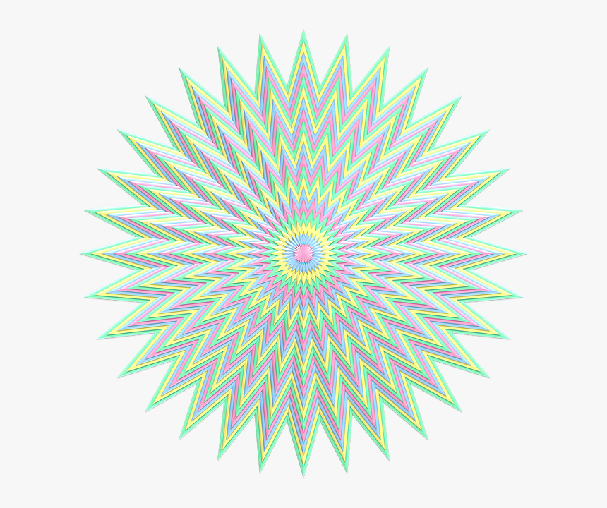 Star, Burst, Explosion, Pastel, Subtle, Pale, Colorful - Portable Network Graphics, HD Png Download