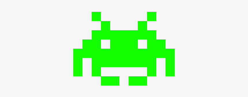 Space Invaders Alien Png Image Background - Very Easy Pixel Art, Transparent Png