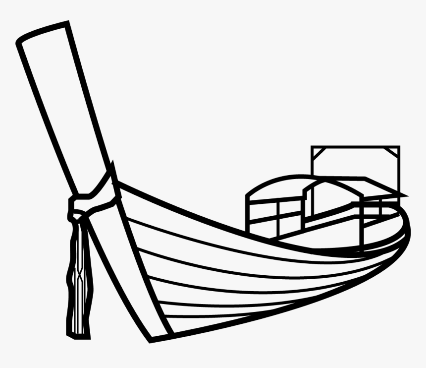 Clipart Thai Long Tail Boat, HD Png Download