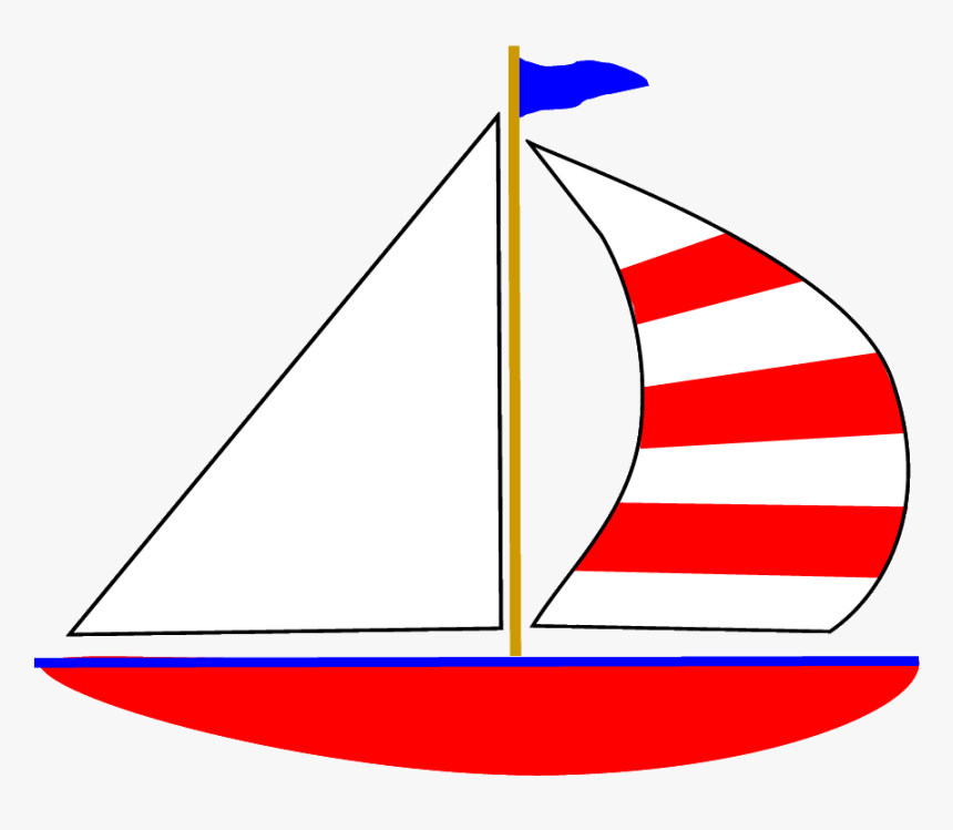 Sailboat Clip Art Of Boat Clipart Clipartix Transparent - Sailboat Clipart, HD Png Download