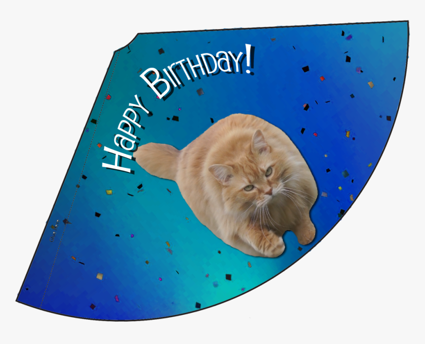 Luna Blue Confetti Birthday Hat - Asian, HD Png Download