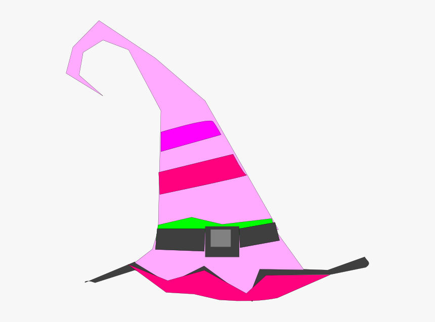 Pink Birthday Hat Clipart - Colorful Witch Hat Clipart, HD Png Download