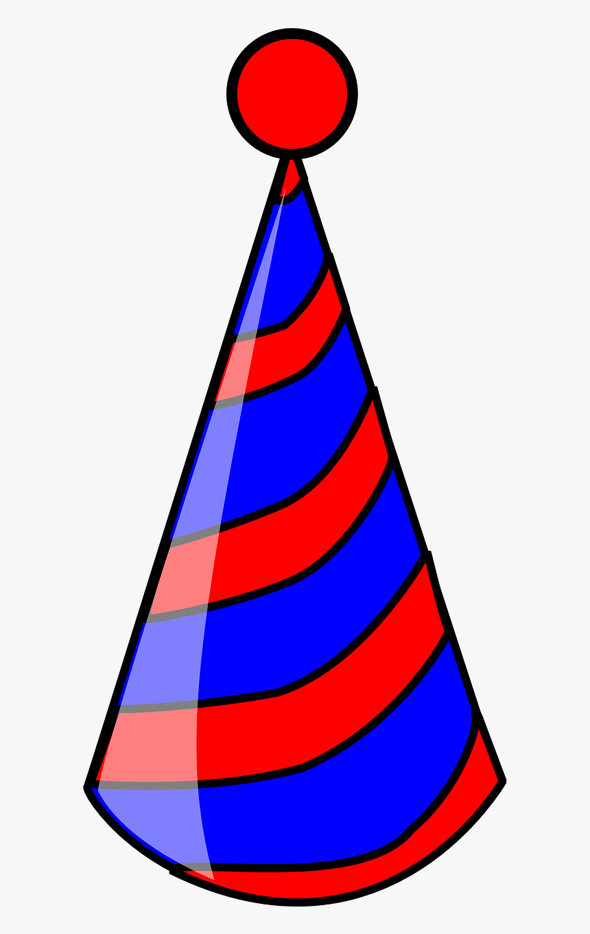 Hat Birthday Party Celebration Png Image - Birthday Party Hat Red Clipart, Transparent Png