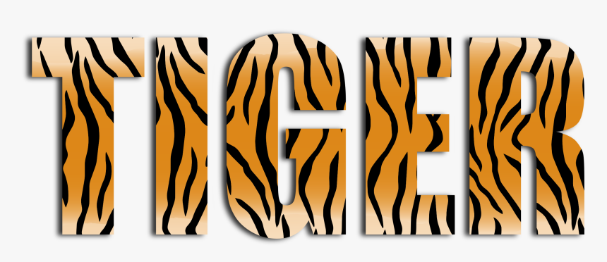 Tiger Typography Enhanced 2 Clip Arts, HD Png Download