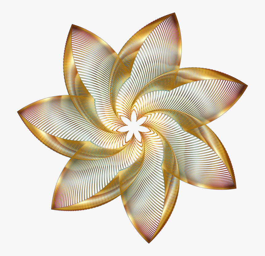 Petal,symmetry,kalash - Png Gold Line, Transparent Png