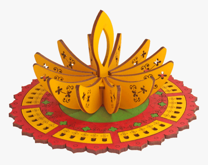 Festival Clipart Diya - Rangoli With Diya Clipart, HD Png Download