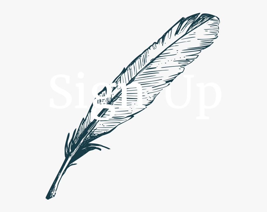 Dixon Rye Sign Up Feather - Line Art, HD Png Download