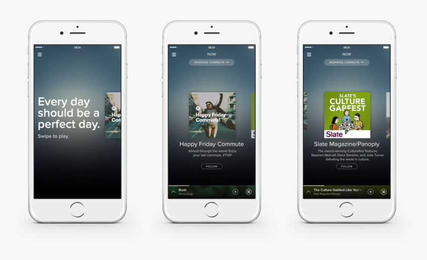 Spotify Has An All New Design, Focused On Finding The - Spotify On Phone Transparent, HD Png Download