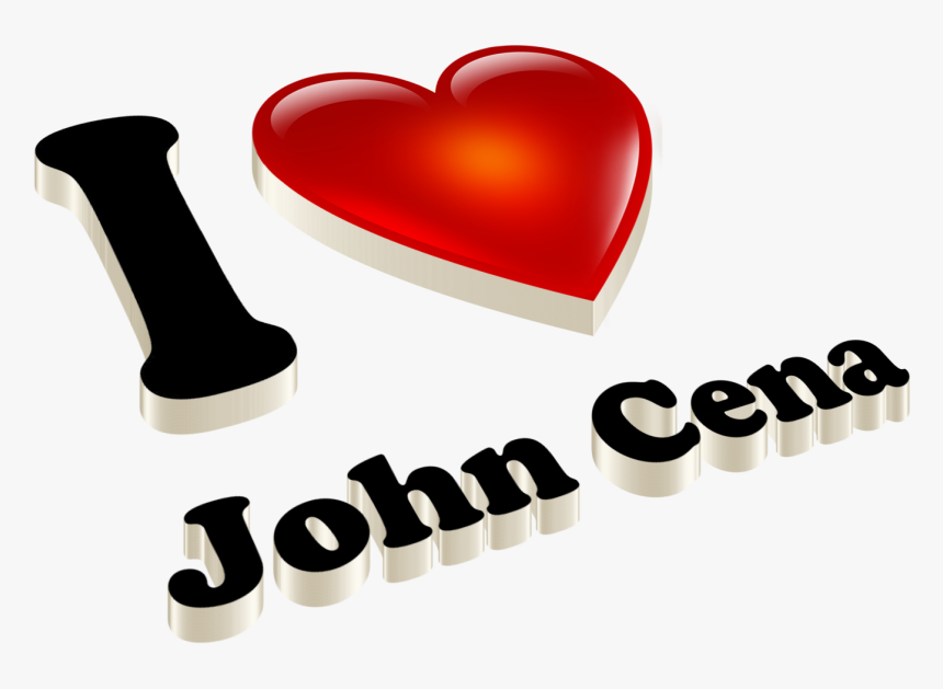John Cena Heart Name Transparent Png - Love U Hamza Name, Png Download