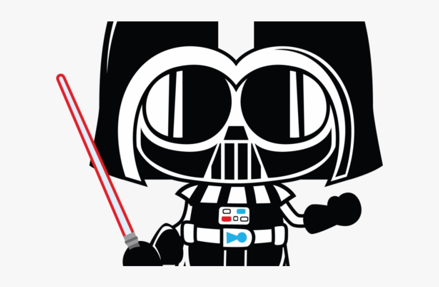Darth Vader Clipart Standing Star Wars Clip Art Transparent - Star Wars Clipart Darth Vader, HD Png Download