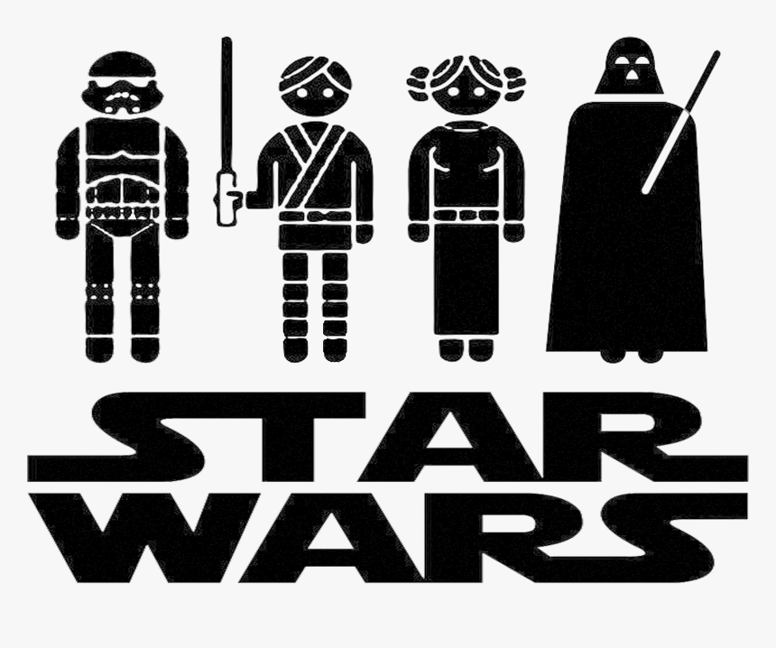 R2 D2 Anakin Skywalker Bb 8 Stormtrooper Star Wars - Star Wars Free Svg, HD Png Download