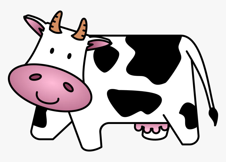 Cow Clipart Black And White, HD Png Download