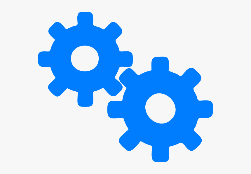 Gears Blue Gear Clipart - Gear Clipart Blue, HD Png Download