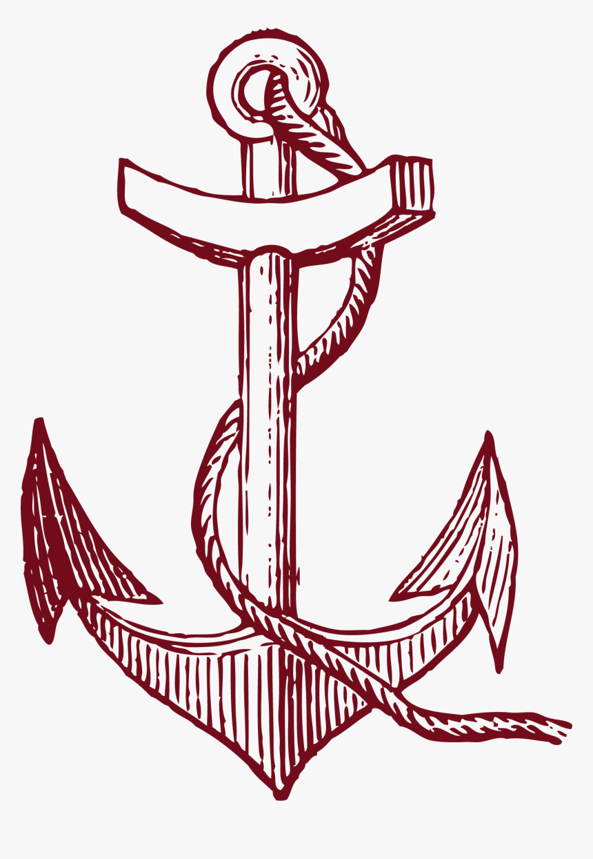 Transparent Anchors Clipart - Anchor Drawing On Wall, HD Png Download