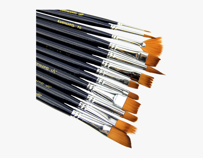 Artist Paint Brush Set Nylon Hair Watercolor Acrylic - Soft Hair Paint Brushes, HD Png Download