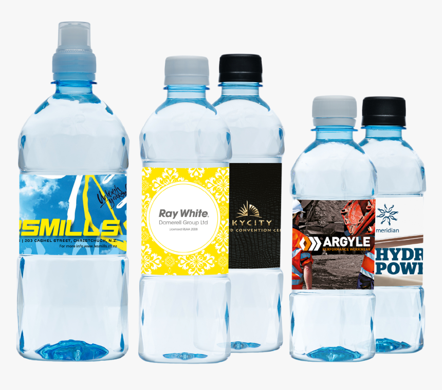Aquaplus Bottles - Different Water Bottle Sizes, HD Png Download