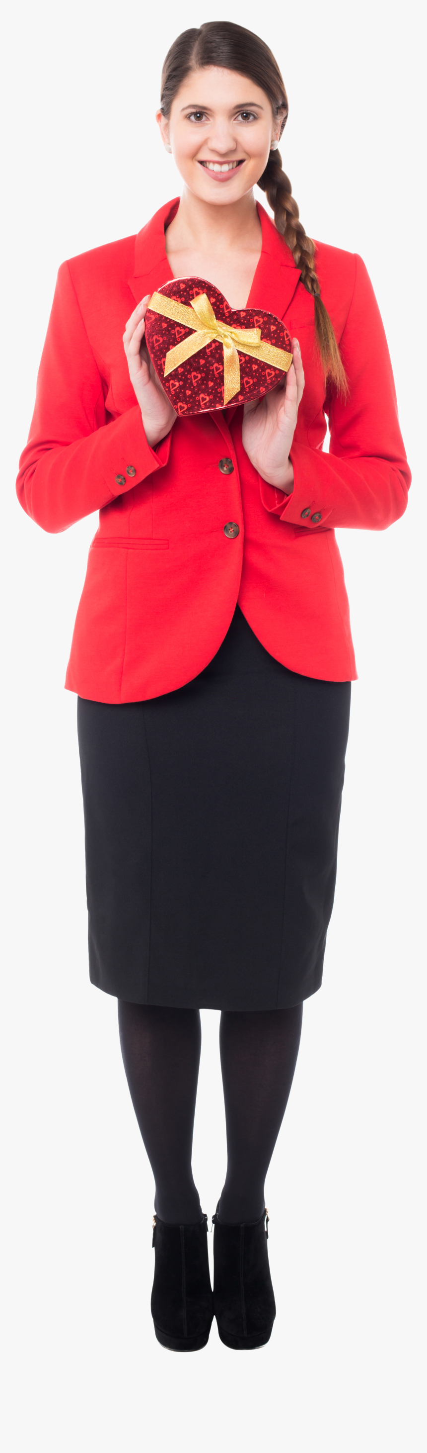 Valentines Day Girl Png Image - Girl, Transparent Png