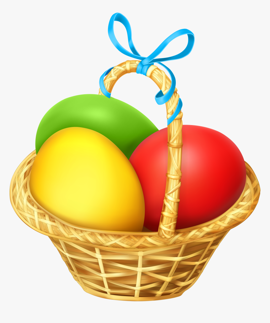 Easter Basket Transparent Png Clip Art , Png Download - Transparent Background Easter Basket Clipart, Png Download