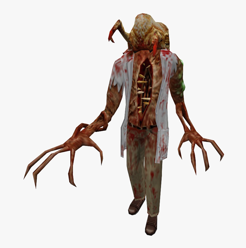 Zombie Png High-quality Image - Crab Head Half Life, Transparent Png