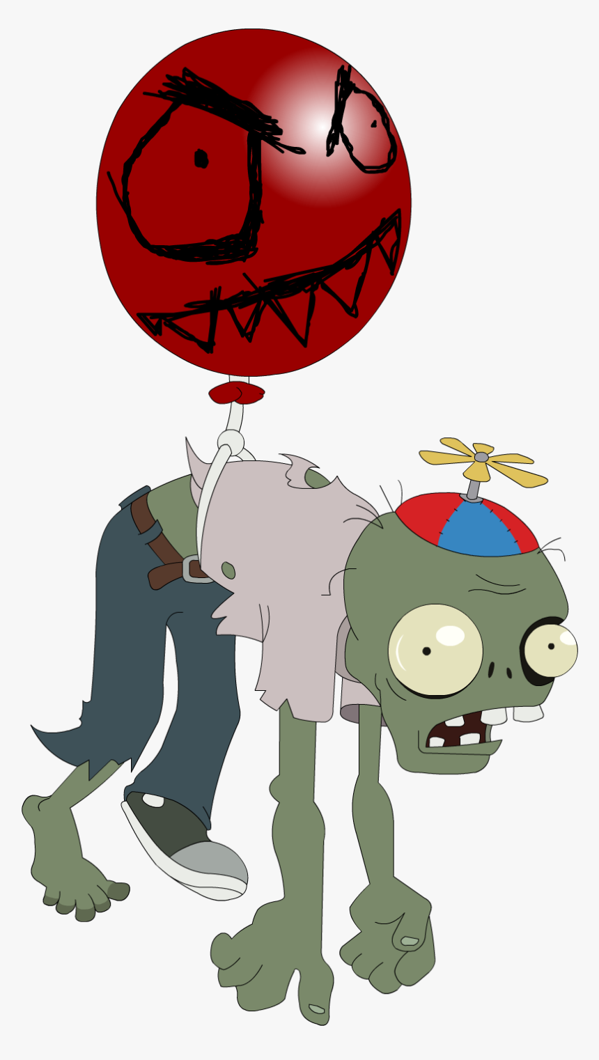 Plants Vs Zombies Zombie Png - Plant Vs Zombie Balloon Zombies, Transparent Png