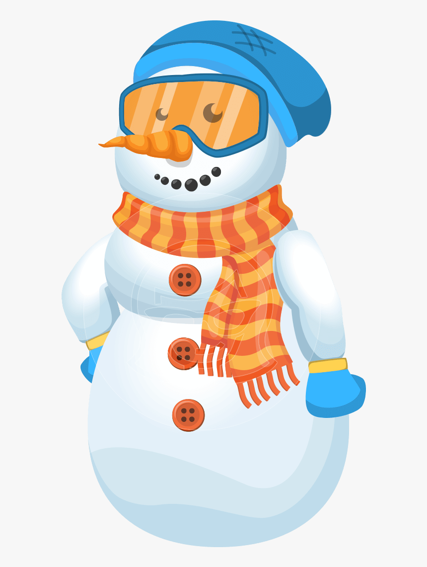 Snowman Cartoon Vector Character - Snowman, HD Png Download