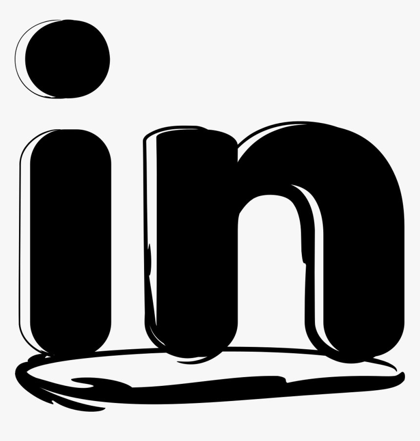 Linkedin Sketched Logo, HD Png Download