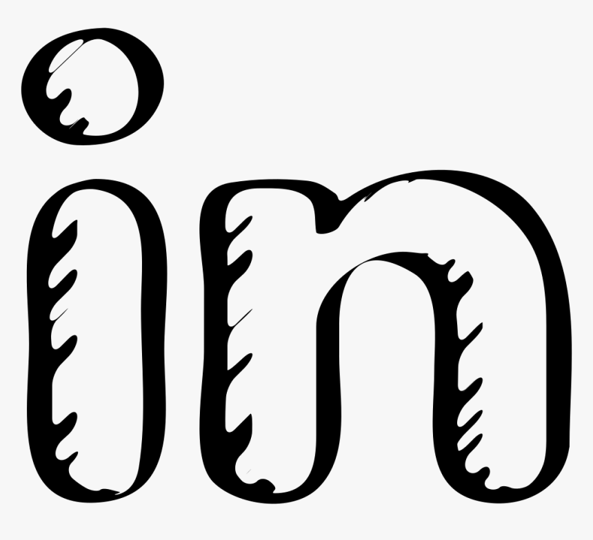 Linkedin Sketched Social Logo - Icon, HD Png Download
